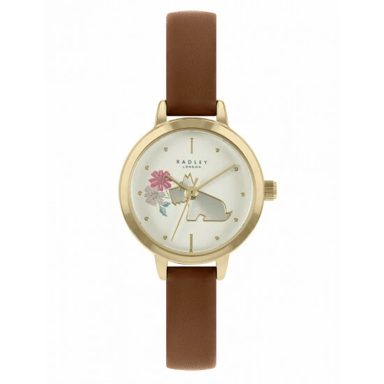 Radley Brown Leather Analogue Quartz Watch Women Brown Mix 5 Radley Brown Leather Analogue Quartz Watch Women Brown Mix - Image 3