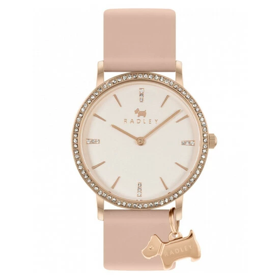 Radley Scottie Dog Charm Pink Leather Watch Women Pink Mix 12 Radley Scottie Dog Charm Pink Leather Watch Women Pink Mix - Image 10