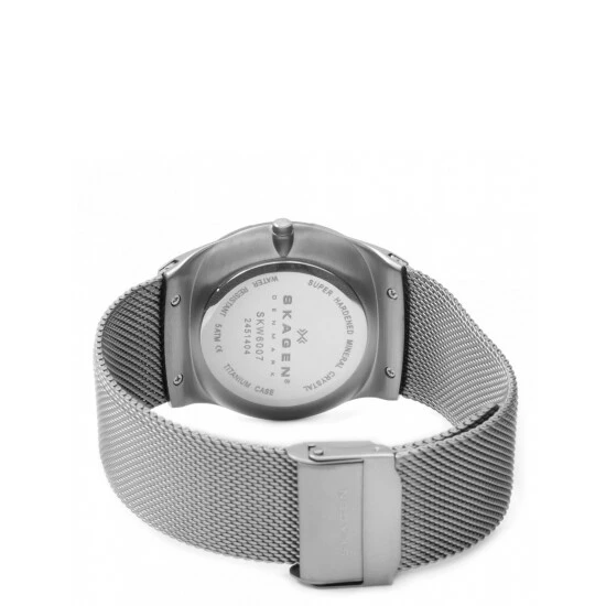 Skagen Melbye Grey Chainmail Bracelet Quartz Watch Men Grey Mix 4 Skagen Melbye Grey Chainmail Bracelet Quartz Watch Men Grey Mix - Image 2