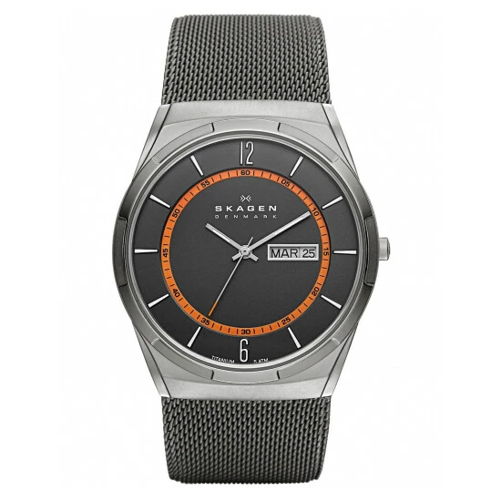 Skagen Melbye Grey Chainmail Bracelet Quartz Watch Men Grey Mix 8 Skagen Melbye Grey Chainmail Bracelet Quartz Watch Men Grey Mix - Image 6