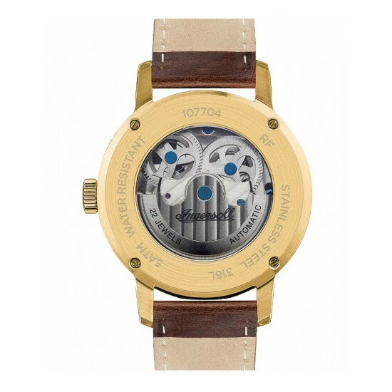 Ingersoll The Jazz Brown Leather Automatic Watch Men Brown Mix 3 Ingersoll The Jazz Brown Leather Automatic Watch Men Brown Mix