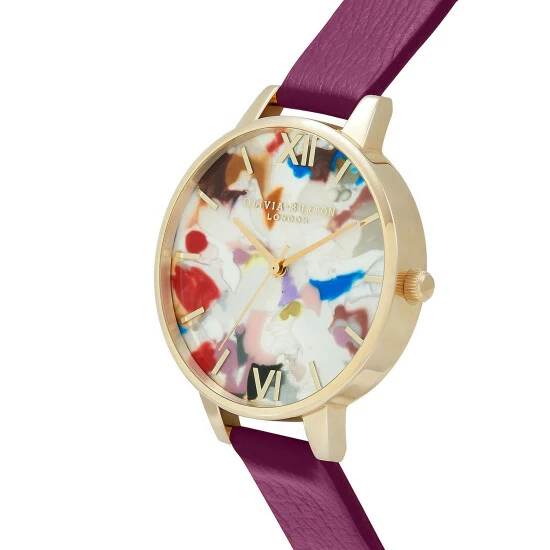 Olivia Burton Pop Art Quartz Watch Gift Set Women Purple 4 Olivia Burton Pop Art Quartz Watch Gift Set Women Purple - Image 2