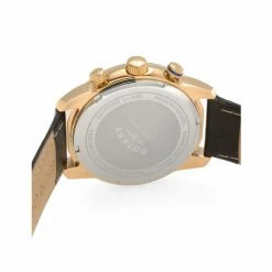 Rotary Oxford Brown Leather Chronograph Watch Men Brown Mix