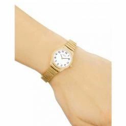 Rotary Expander Gold Stainless Steel Watch Women Gold Mix