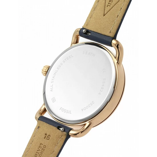 Fossil Copeland Navy Leather Quartz Watch Women Blue Mix 7 Fossil Copeland Navy Leather Quartz Watch Women Blue Mix - Image 5