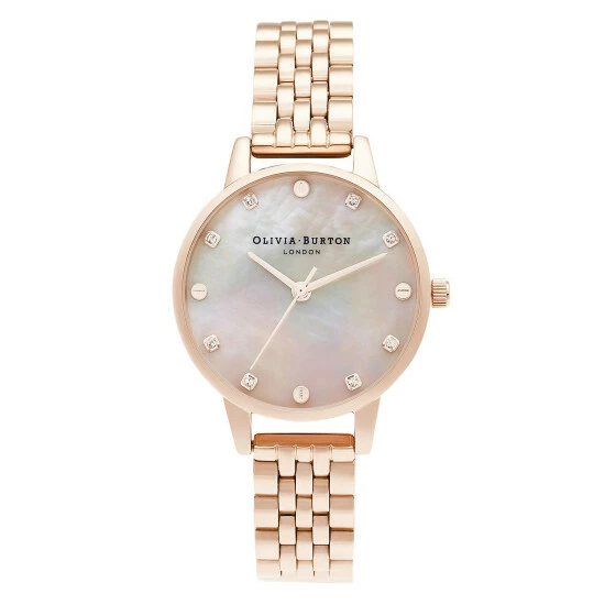 Olivia Burton Mother Of Pearl Rose Gold Quartz Watch Women Golden Rose 5 Olivia Burton Mother Of Pearl Rose Gold Quartz Watch Women Golden Rose - Image 3