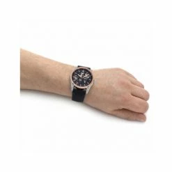 Ingersoll Carroll Black Leather Automatic Watch Men Dark Blue Mix -Casio Shop unnamed file 1221