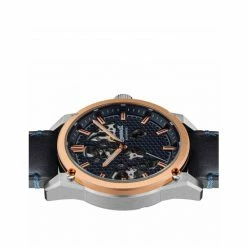 Ingersoll Carroll Black Leather Automatic Watch Men Dark Blue Mix -Casio Shop unnamed file 1222