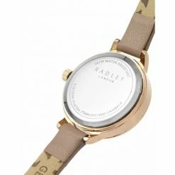 Radley Leather Analogue Quartz Watch Women Light Pink Mix
