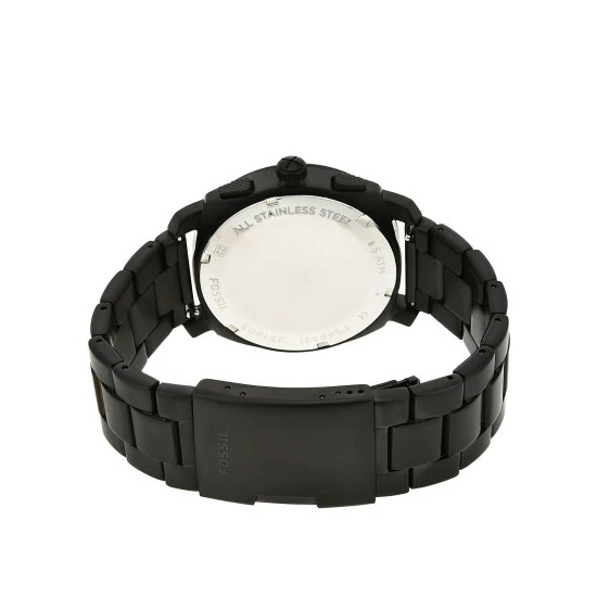 Fossil Machine Black Stainless Steel Chronograph Watch Men Black Mix 6 Fossil Machine Black Stainless Steel Chronograph Watch Men Black Mix - Image 4