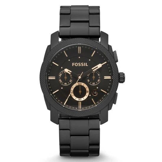 Fossil Machine Black Stainless Steel Chronograph Watch Men Black Mix 7 Fossil Machine Black Stainless Steel Chronograph Watch Men Black Mix - Image 5