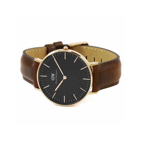 Daniel Wellington 40 St Mawes Leather Watch Men Black 3 Daniel Wellington 40 St Mawes Leather Watch Men Black