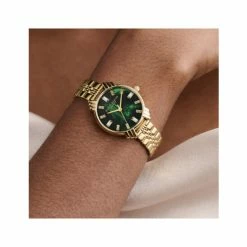 Olivia Burton Art Deco Gold Watch Women Green -Casio Shop unnamed file 130