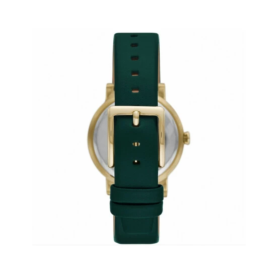 DKNY 7th Avenue Leather Watch Women Green 3 DKNY 7th Avenue Leather Watch Women Green