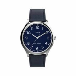 Timex Essential Collection Blue Leather Watch Men -Casio Shop unnamed file 1342