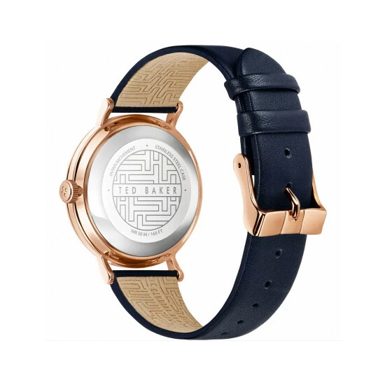 Ted Baker Phylipa Moon Leather Watch Women Blue 3 Ted Baker Phylipa Moon Leather Watch Women Blue