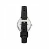 DKNY Parsons Black Leather Watch Women Silver 1 DKNY Parsons Black Leather Watch Women Silver -Casio Shop unnamed file 1364
