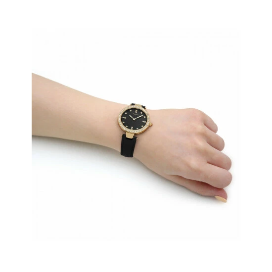 Timex City Collection Diamante Watch Women Black 7 Timex City Collection Diamante Watch Women Black - Image 5