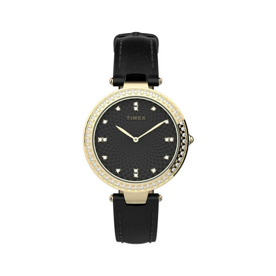 Timex City Collection Diamante Watch Women Black 10 Timex City Collection Diamante Watch Women Black - Image 8