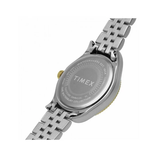 Timex Waterbury Legacy Two Tone Stainless Steel Watch Women Blue 6 Timex Waterbury Legacy Two Tone Stainless Steel Watch Women Blue - Image 4