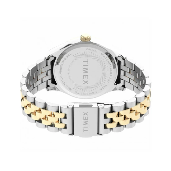 Timex Waterbury Legacy Two Tone Stainless Steel Watch Women Blue 9 Timex Waterbury Legacy Two Tone Stainless Steel Watch Women Blue - Image 7