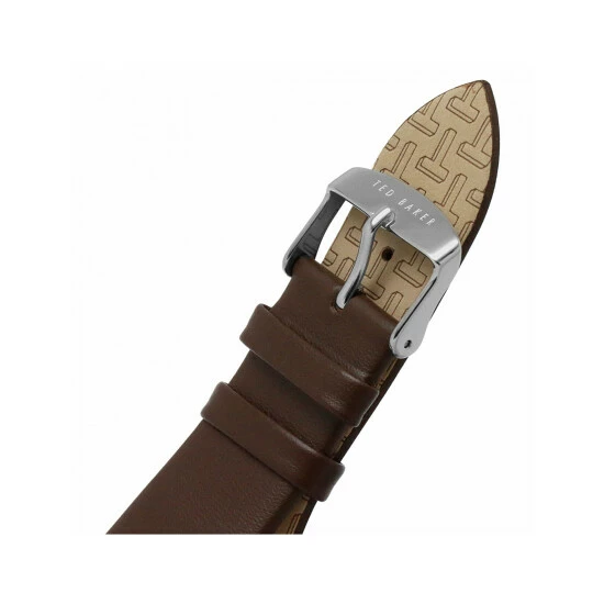 Ted Baker Phylipa Brown Leather Watch Men White 6 Ted Baker Phylipa Brown Leather Watch Men White - Image 4