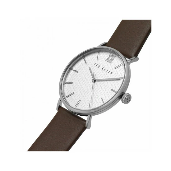 Ted Baker Phylipa Brown Leather Watch Men White 9 Ted Baker Phylipa Brown Leather Watch Men White - Image 7