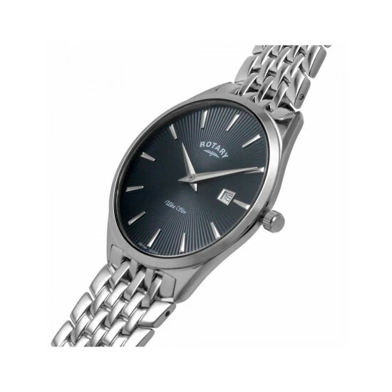 Rotary Ultra Slim Stainless Steel Watch Men Blue 9 Rotary Ultra Slim Stainless Steel Watch Men Blue - Image 7