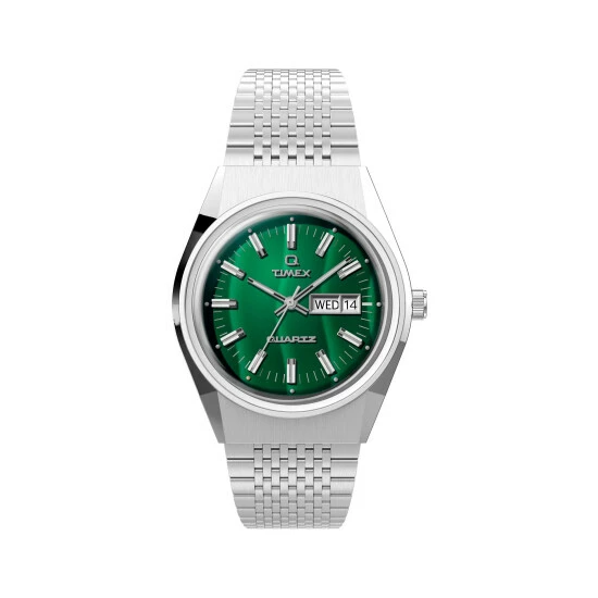 Timex Q Falcon Eye Stainless Steel Watch Men Green 10 Timex Q Falcon Eye Stainless Steel Watch Men Green - Image 8