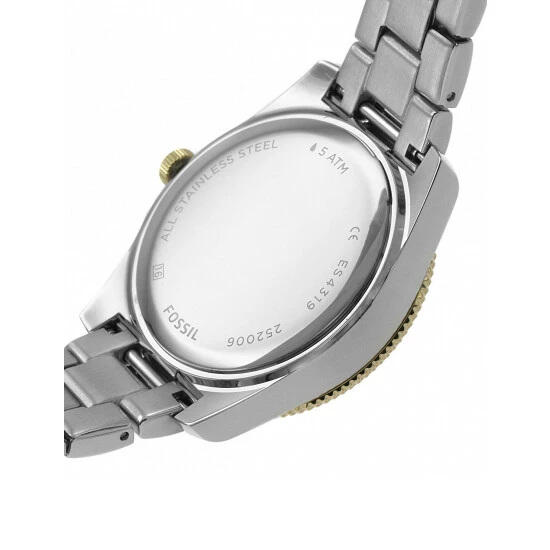 Fossil Scarlette Stainless Steel Watch Women Silver Mix 6 Fossil Scarlette Stainless Steel Watch Women Silver Mix - Image 4