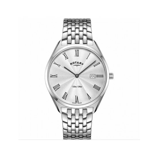 Rotary Ultra Slim Stainless Steel Watch Men White 5 Rotary Ultra Slim Stainless Steel Watch Men White - Image 3