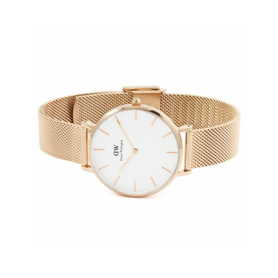 Daniel Wellington Petite Melrose Rose Gold Watch Women White 3 Daniel Wellington Petite Melrose Rose Gold Watch Women White