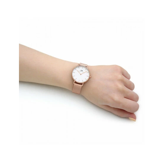 Daniel Wellington Petite Melrose Rose Gold Watch Women White 6 Daniel Wellington Petite Melrose Rose Gold Watch Women White - Image 4