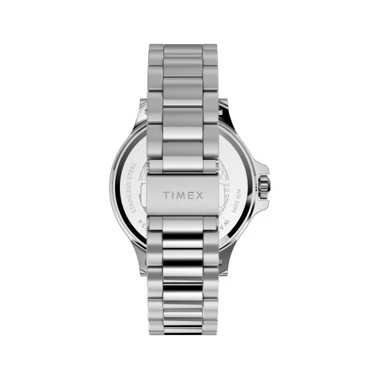 Timex Metropolitan Stainless Steel Chronograph Watch Men Blue 3 Timex Metropolitan Stainless Steel Chronograph Watch Men Blue