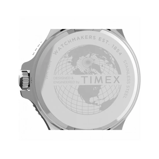 Timex Metropolitan Stainless Steel Chronograph Watch Men Blue 4 Timex Metropolitan Stainless Steel Chronograph Watch Men Blue - Image 2