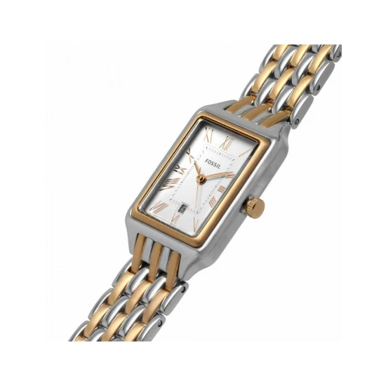 Fossil Raquel Two Tone Watch Women Silver 6 Fossil Raquel Two Tone Watch Women Silver - Image 4