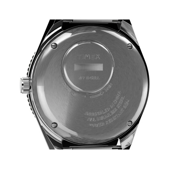 Timex Q Diver Stainless Steel Watch Men Blue 4 Timex Q Diver Stainless Steel Watch Men Blue - Image 2