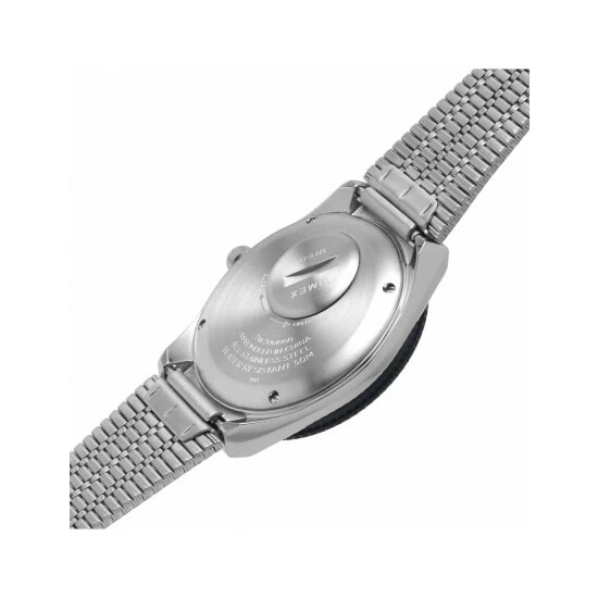 Timex Q Diver Stainless Steel Watch Men Blue 6 Timex Q Diver Stainless Steel Watch Men Blue - Image 4