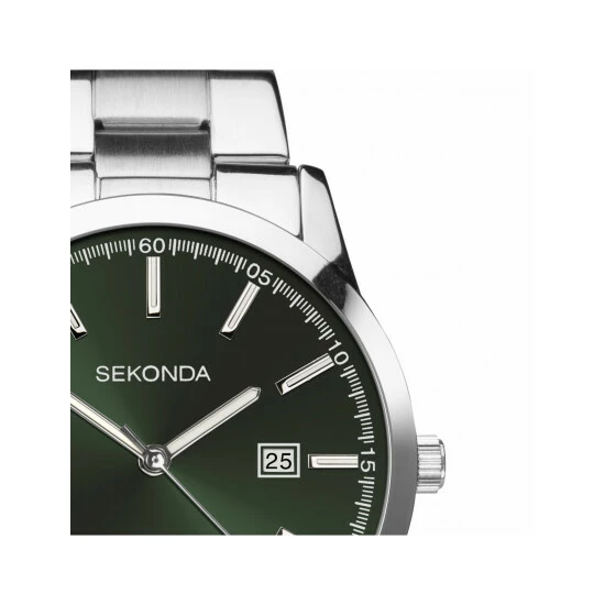 Sekonda 1946 Silver Watch Men Green 3 Sekonda 1946 Silver Watch Men Green