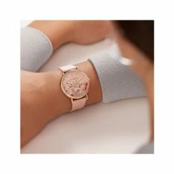 Ted Baker Phylipa Retro Leather Watch Women Gold