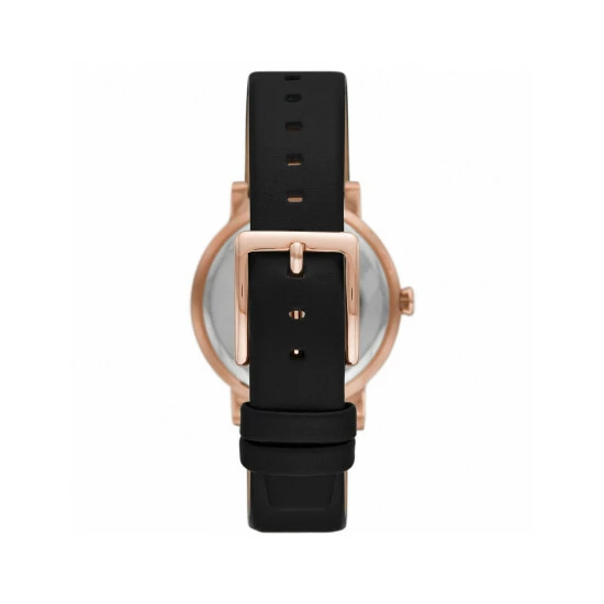 DKNY 7th Avenue Black Leather Watch Women 3 DKNY 7th Avenue Black Leather Watch Women
