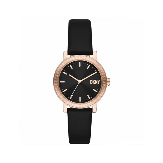 DKNY 7th Avenue Black Leather Watch Women 13 DKNY 7th Avenue Black Leather Watch Women - Image 11