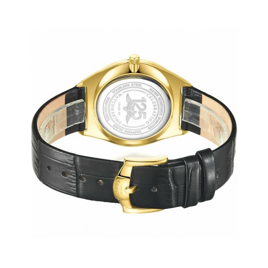 Rotary Ultra Slim Black Leather Watch Men White 3 Rotary Ultra Slim Black Leather Watch Men White