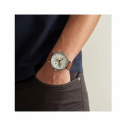 Ted Baker Barnett Leather Chronograph Watch Men White