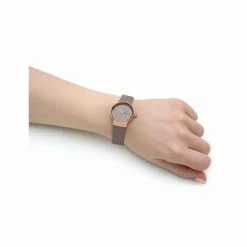 Skagen Freya Grey Leather Watch Women Grey Mix