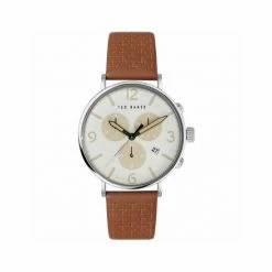 Ted Baker Barnett Leather Chronograph Watch Men White -Casio Shop unnamed file 173