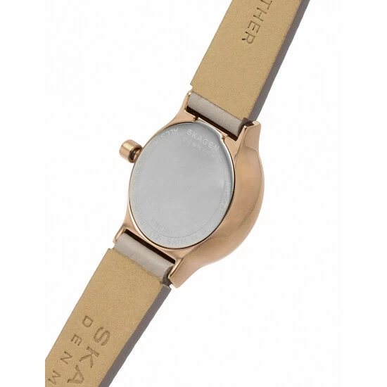 Skagen Freya Grey Leather Watch Women Grey Mix 8 Skagen Freya Grey Leather Watch Women Grey Mix - Image 6