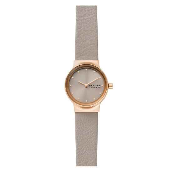 Skagen Freya Grey Leather Watch Women Grey Mix 10 Skagen Freya Grey Leather Watch Women Grey Mix - Image 8