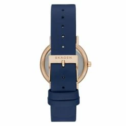 Skagen Signatur Navy Leather Watch Women Dark Blue Mix -Casio Shop unnamed file 1740