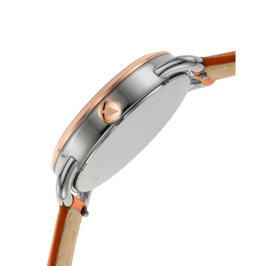 Fossil Copeland Tan Leather Watch Women Brown Mix 6 Fossil Copeland Tan Leather Watch Women Brown Mix - Image 4